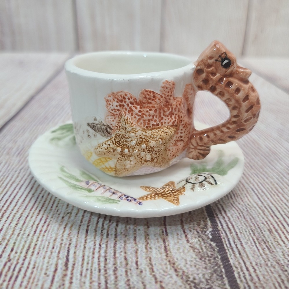 Vintage Alton Enchanted Mermaid Tea Cup Teacup and Saucer Set Children's 1997